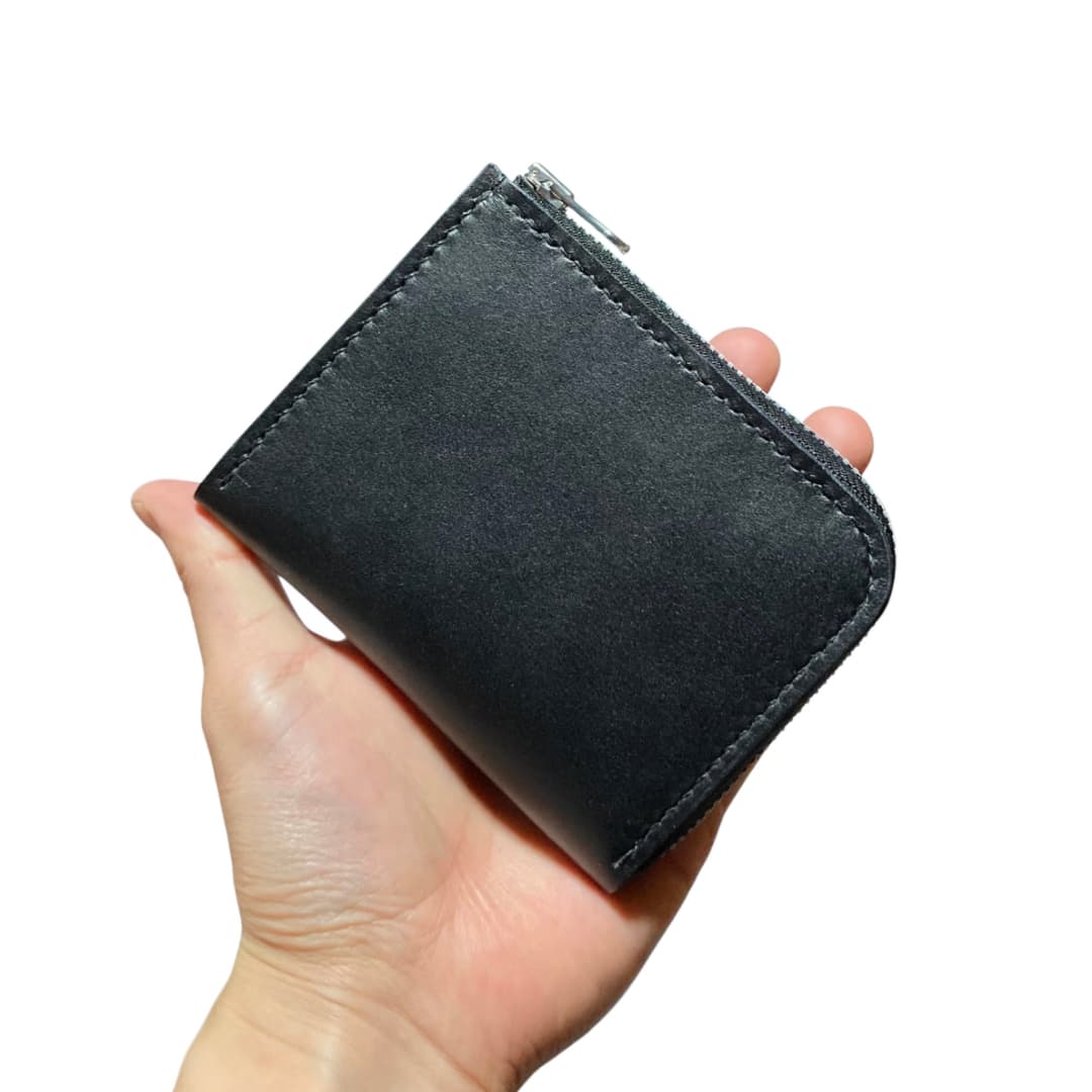 1 L字ファスナー財布　国産本革